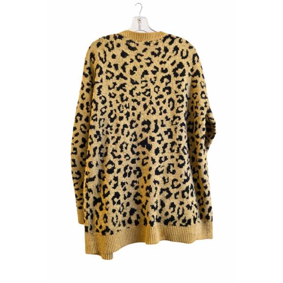 Love Tree Leopard Print Button-Up Cardigan Sweater - Picture 2 of 3